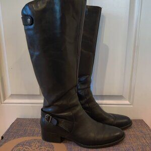 Born Cupra Leather Knee High Boots 1.5" Heels